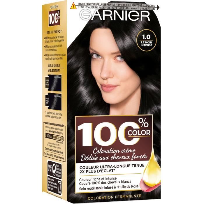GARNIER - Coloration Permanente 100% Noir Intense