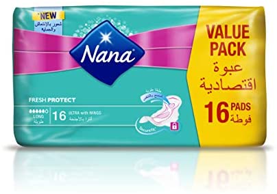 NANA - SERVIETTE HYGIENIQUE ULTRA THIN LONG WINGS DUO - 16 pièces