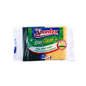 Spontex - Eponges stay clean avec gratton vert
