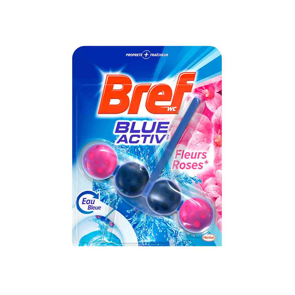 Bref - Bloc WC fleurs roses