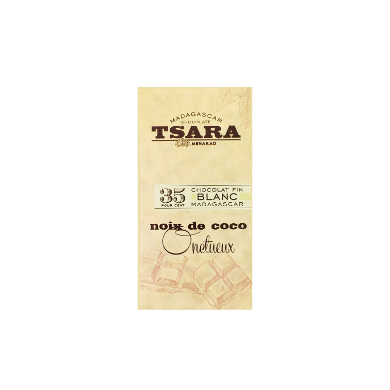 Tsara - Chocolat Blanc au Noix de Coco Onctueux