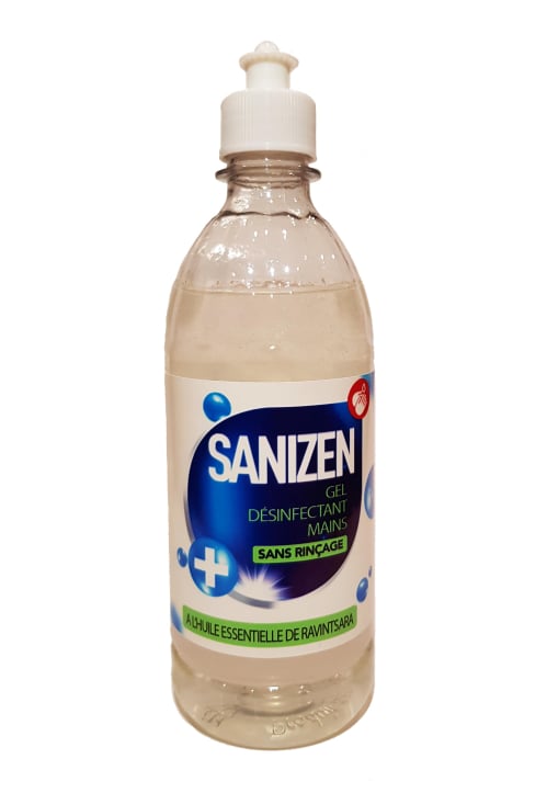 Sanizen - Gel désinfectant à l'huile essentielle de ravintsara - 500ml