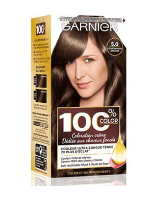 Garnier - 100% Ultra Brun - Coloration Permanente Châtain - Le Châtain Clair Sensation 5.0