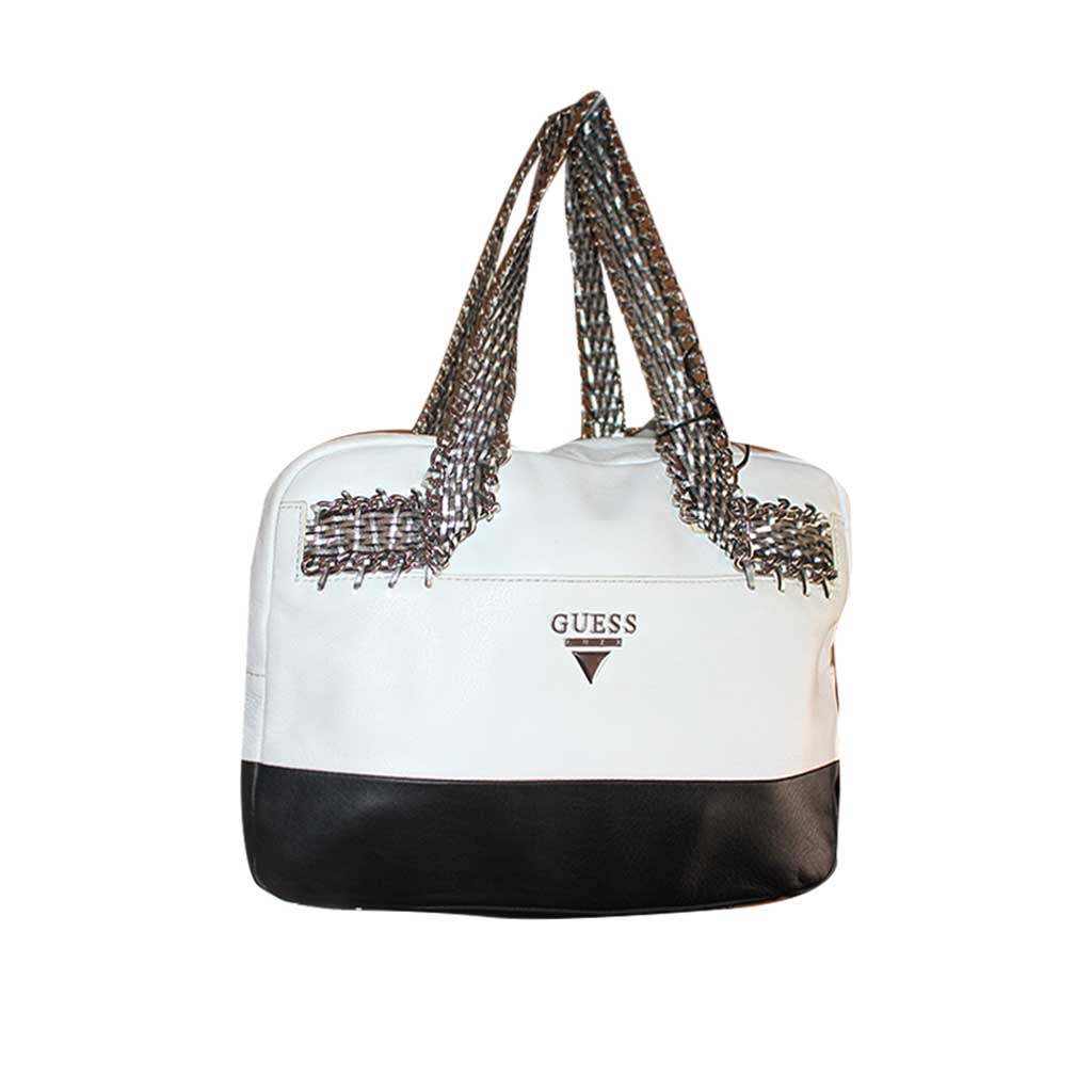Guess - Sac à main en cuir - Blanc&Noir (Ancienne collection)