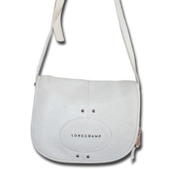 Longchamp - Sac à bandoulière en cuir - Blanc (Ancienne collection)