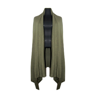 Plaid poncho - Cachemire vert anis