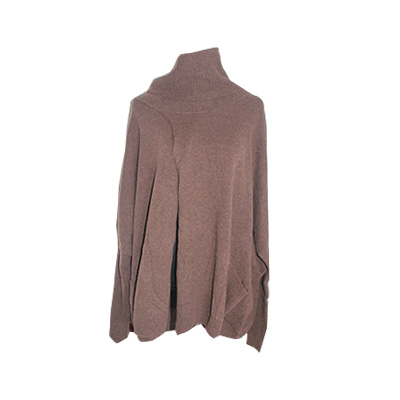 Pull écharpe - Cachemire Marron