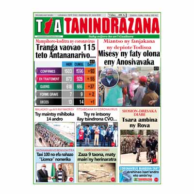 TIA TANINDRAZANA 22-06-2020