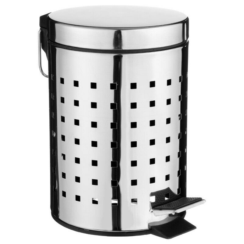 5 Five simply smart - Poubelle avec pédale en Inox - 3L