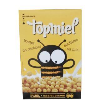 Leader Price - Céréales Top Miel - 400ml
