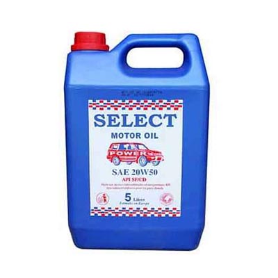 SELECT SAE - Huile pour moteur 20W50 API SF/CD - 5 litres.