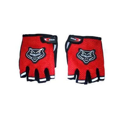 Gants demi-doigts pour Velo/Moto - Rouge