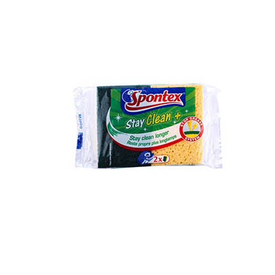 Spontex - Eponges stay clean avec gratton vert
