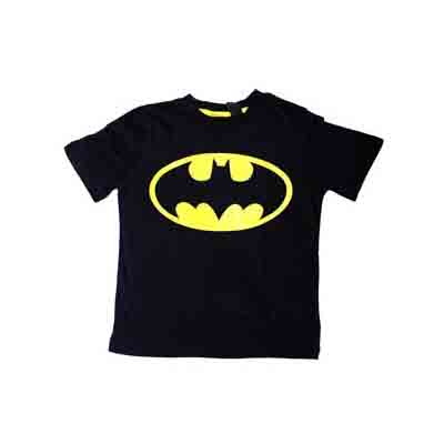 Tee-shirt junior Black Batman (Taille 7 - 8 ans)