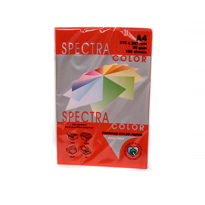Spectra - Papier photocopie Rouge - 1 Feuille