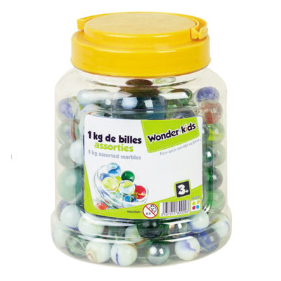 Wonder kids - Baril de billes assorties - 1kg