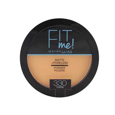 Maybelline - FOND DE TEINT POUDRE FIT ME MATTE - Caramel doré 330