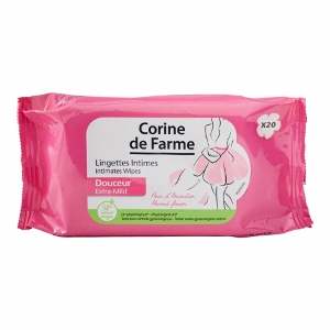 Corine de farme - Lingette intime Douceur - 20 pièces