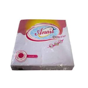 Anais - Serviette de table douceur - 20 Feuilles (blanc)