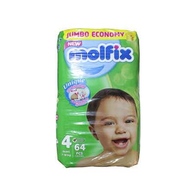 Molfix - Couche Jumbo Maxi - 64 pièces