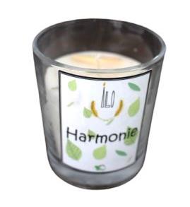 Green and Co - Bougie en verre Harmonie (Cannelle + Ravintsara + Citronnelle)