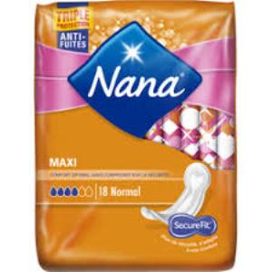 NANA - SERVIETTE HYGIENIQUE MAXI NORMAL x18