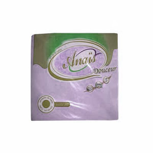 Anais - Serviette de table douceur - 20 Feuilles (Violet pastel)
