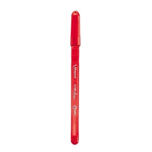 Maped - Stylo bille Rouge pointe moyenne Green Ice