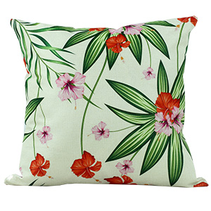 Coussin en lin - Fleuri