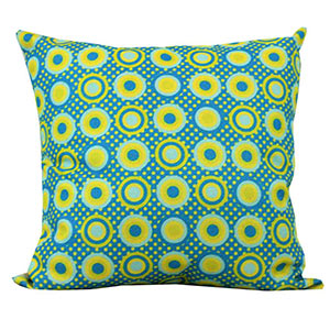 Coussin en lin - cellule jaune