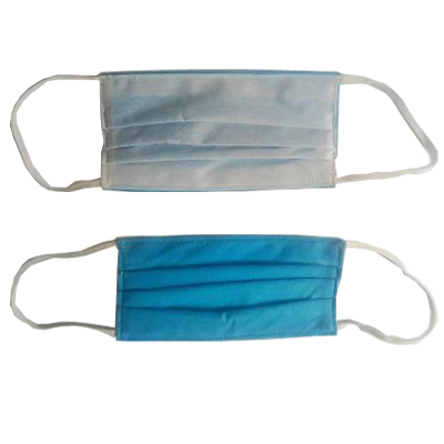 Cache bouche lavable - bleu