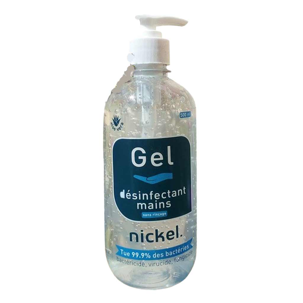 Nickel - Gel désinfectant Aloe vera - 500ml