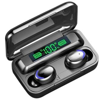 TWS - Ecouteur F9-10 avec boîtier de charge - Noir