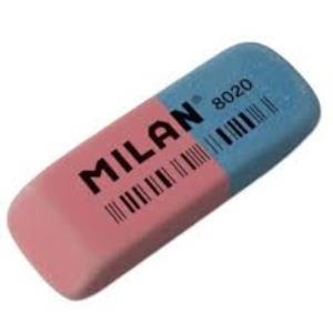 Milan-gomme 6,3 x 2,4 caoutchouc rose/bleu