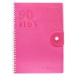 Mintra - Carnet de Notes -90 feuilles- Rouge