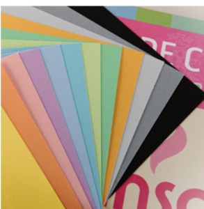 CANSON-Papier à dessin couleur 12 feuilles 150g