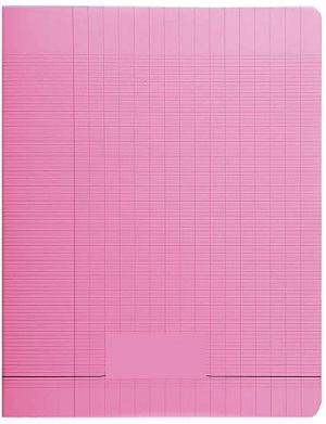 Laureat - Cahier 17x22 couverture plastique Rose - 48 Pages