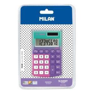 MILAN-Machine a calculer 8 chiffres sunset lilas - rose 