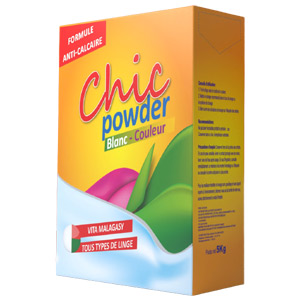 CHIC -Savon en poudre Mixte - Blanc et couleur - 5kg