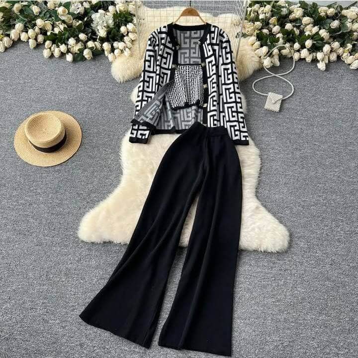 3pcs balmain (noir, blanc)