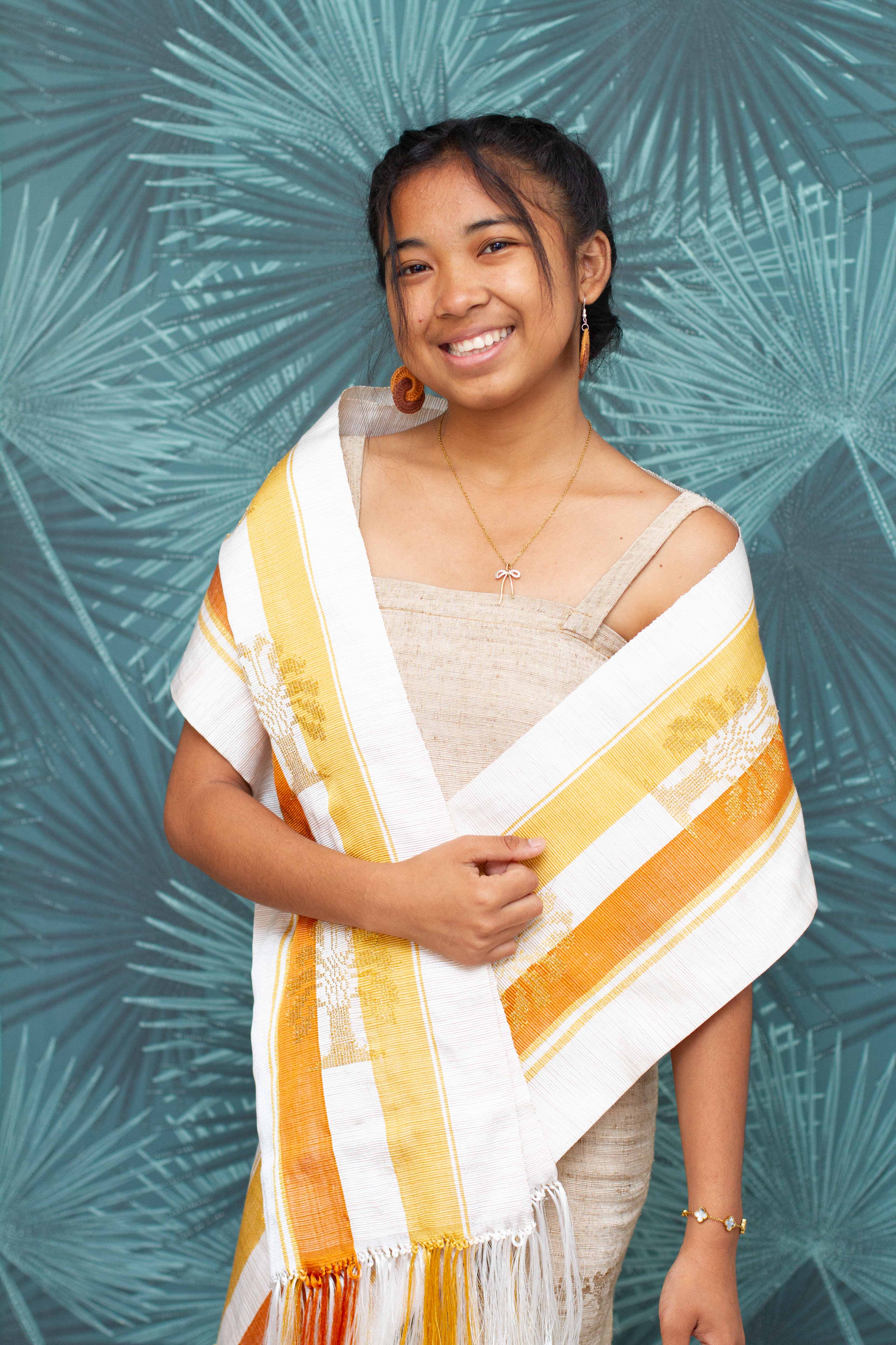 lamba Landy rayure jaune  