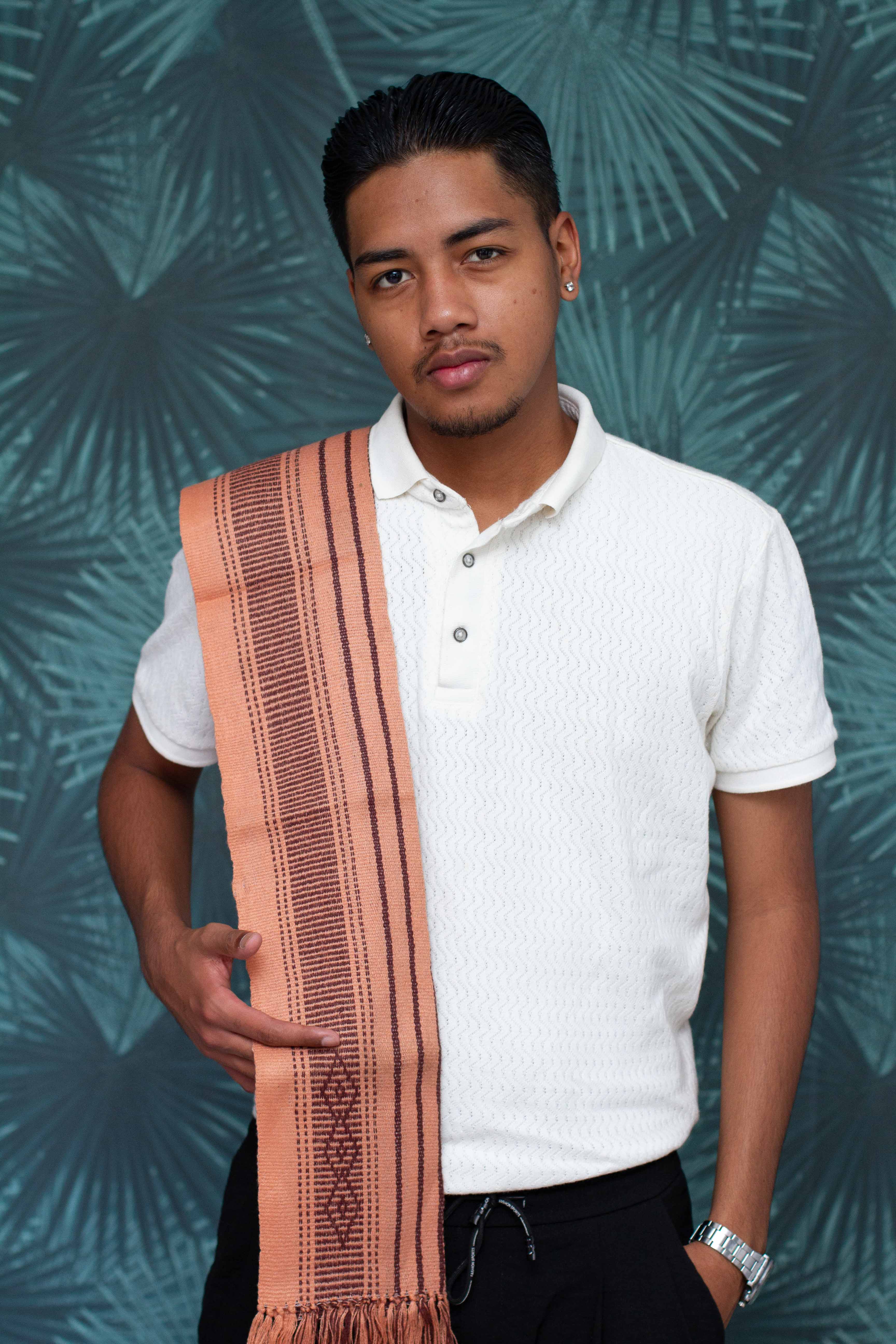 Lamba Landy Marron rayé Homme 