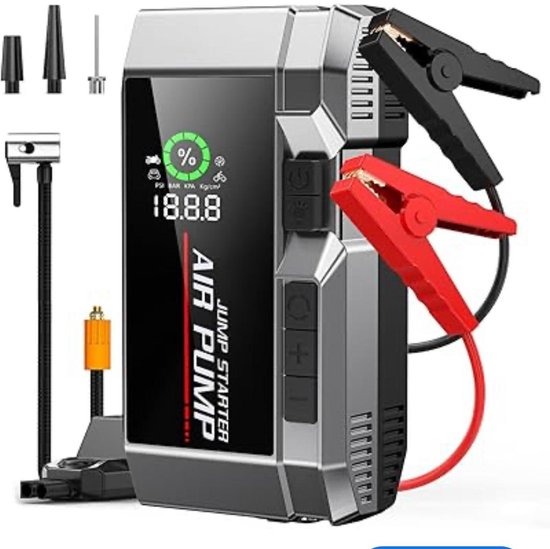 Démarreur de batterie avec compresseur dair 4 en 1 