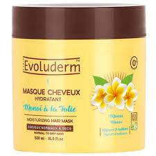 EVOLUDERM - Masque cheveux hydratant monoi a la folie - 500ml 