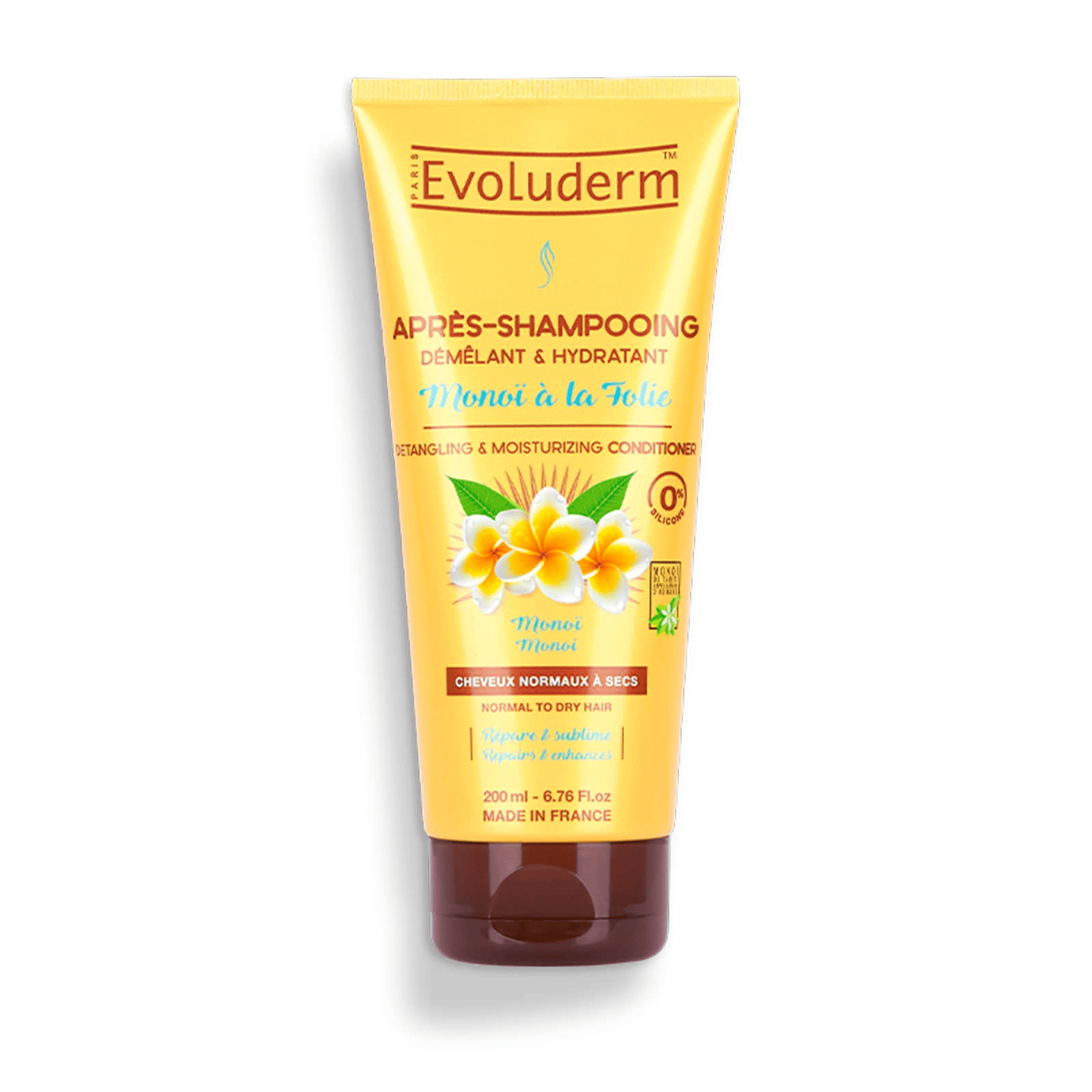 EVOLUDERM - Apres-shampoing demelant hydrat. monoi a la folie - 200ml 