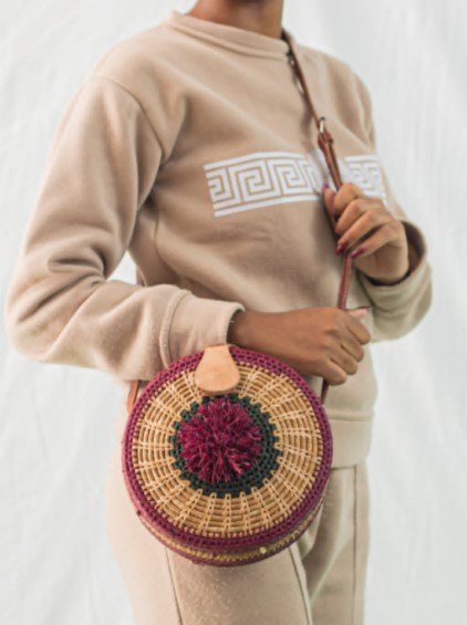 Sac ladina bandouliere MM The rayee bordeau 